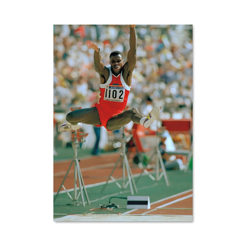 Poster Carl Lewis Athletism Édition chic